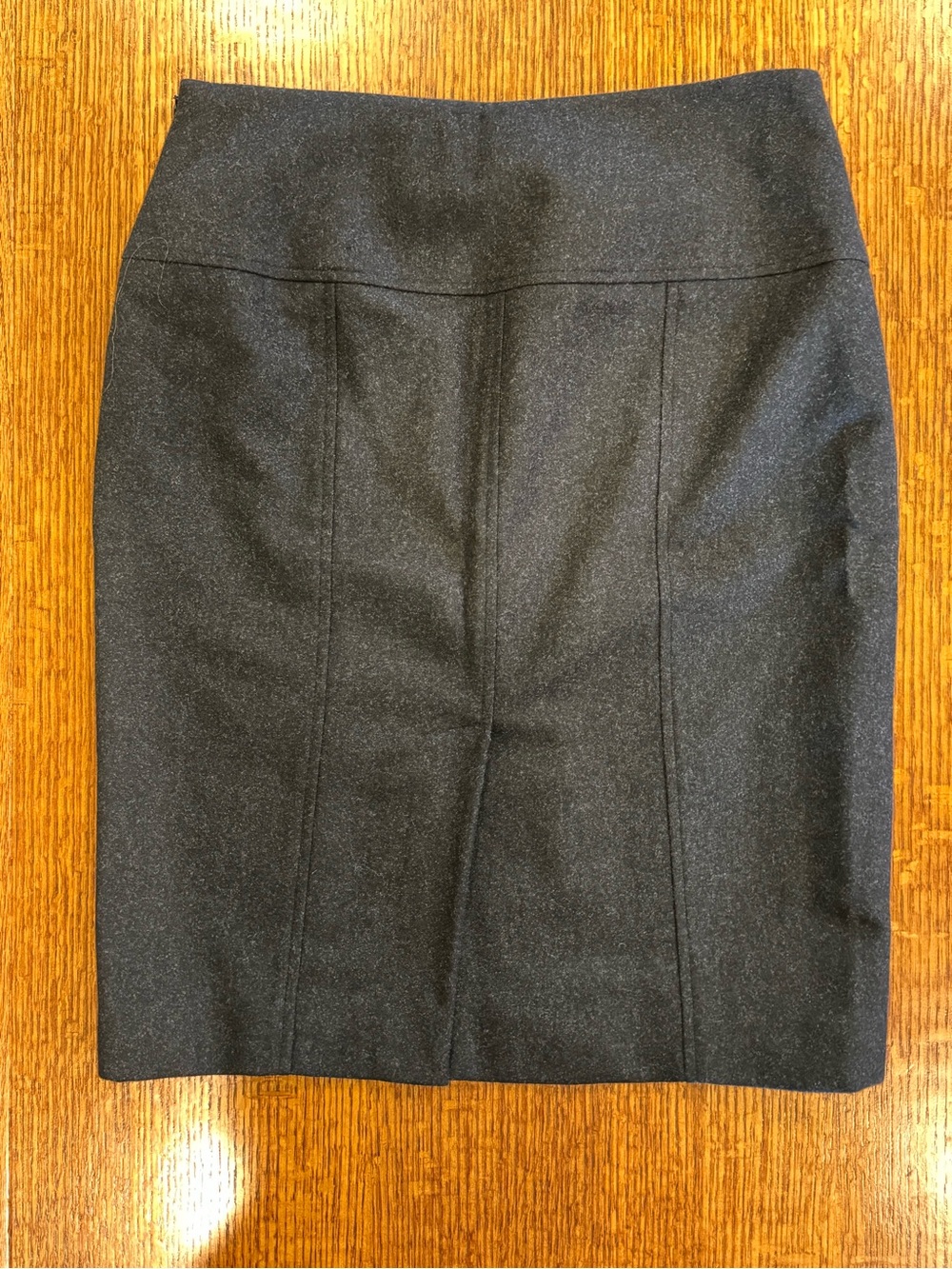 🍒 Premium Ralph Lauren Black Merino Wool Angora Cashmere Double Buckle Skirt 🍒 - Picture 5 of 8